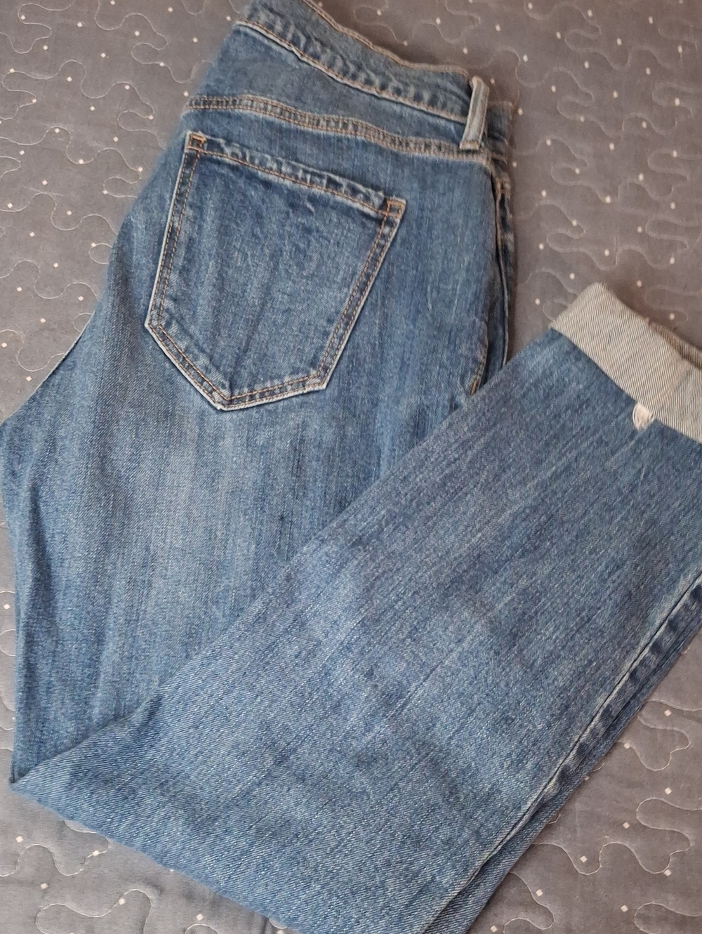 Old Navy Boyfriend Distressed Blue Jeans Size 4